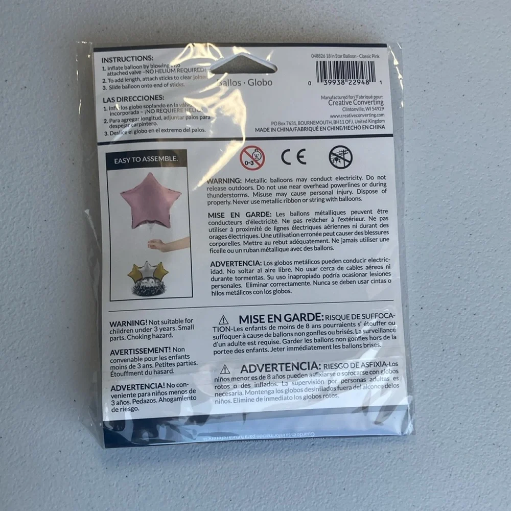6 pink balloons helium free pink star balloon 18in each blow them up yourself